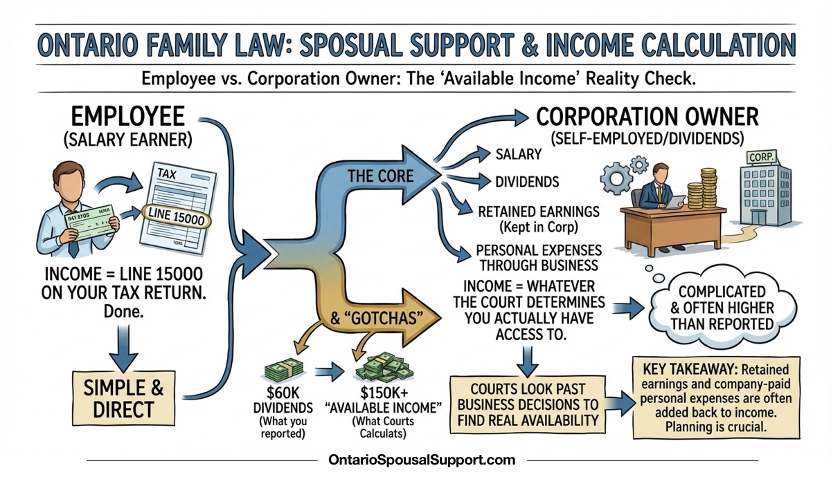 Private Corporation Income - How Ontario courts calculate spousal support for business owners